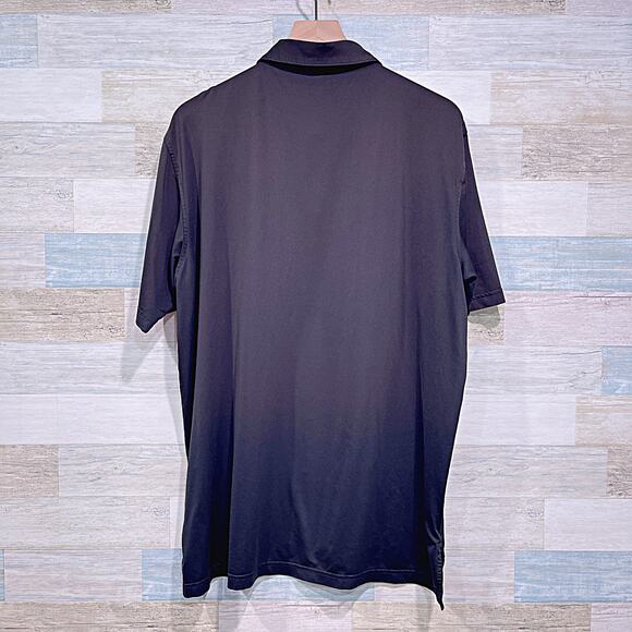 PETER MILLAR Swilcan Bridge Polo Black Old Course St Andrews Link Mens Large - Picture 4 of 7